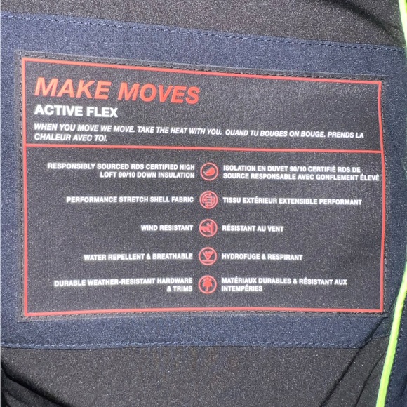 Men’s Navy Blue Laki Puff Jacket Sz Large - Picture 9 of 16